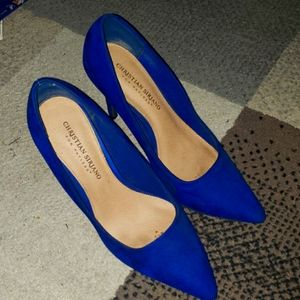 7 1/2 inch wide Christian Sirjano heels